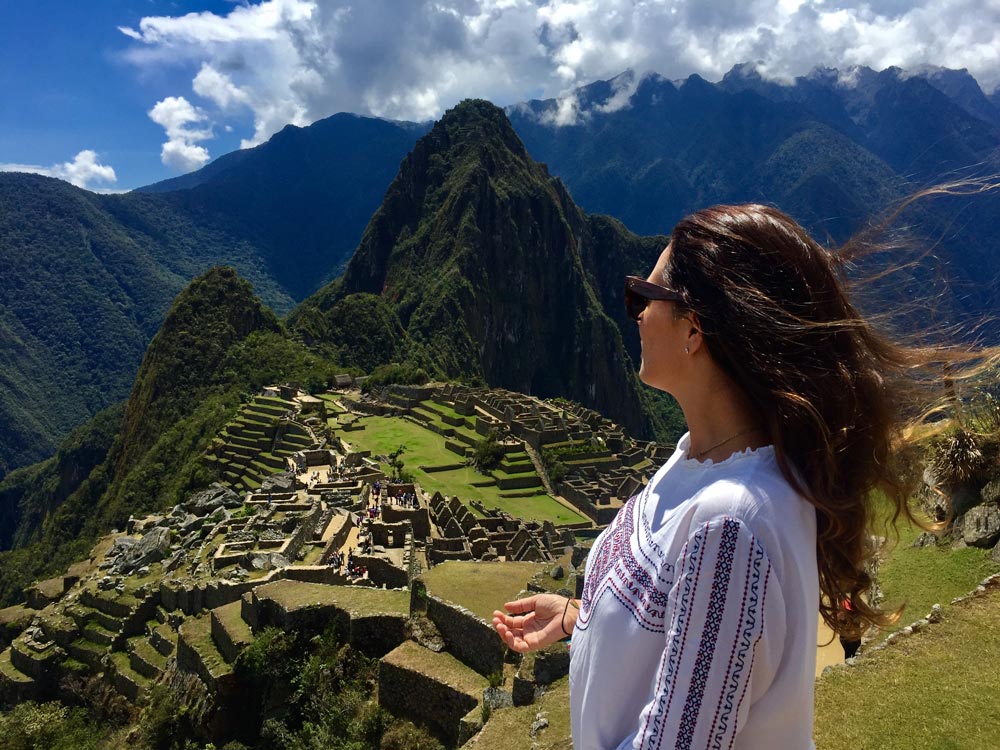 Vanessa en Machu Pichu
